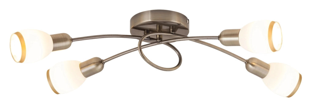 Plafoniera Rabalux Elite marrone 4xE14 Ø66cm metallo IP20