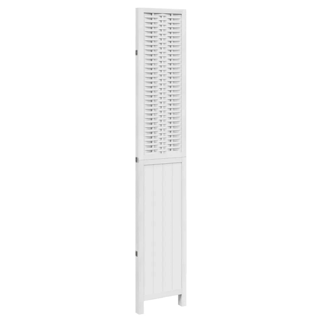 Divisorio Ambienti 3Pannelli Bianco Legno Massello di Paulownia 358720
