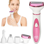 Scheerapparaat uomo - scheerapparaat donna - con display LED - 2025 nat/droga schermatura - 4-in-1 dispositivo di epilazione in wireless - resistenza IPX7 all'acqua - morbido e setoso