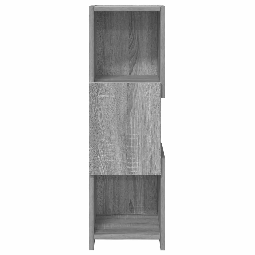 Mobile angolare Grigio Sonoma 25,5x25x80cm Legno multistrato 889818