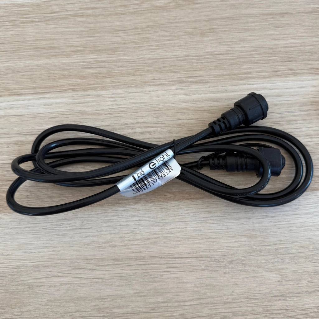 Cavo alimentazione per luci Eko-Light EKO3834 2m IP44 nero