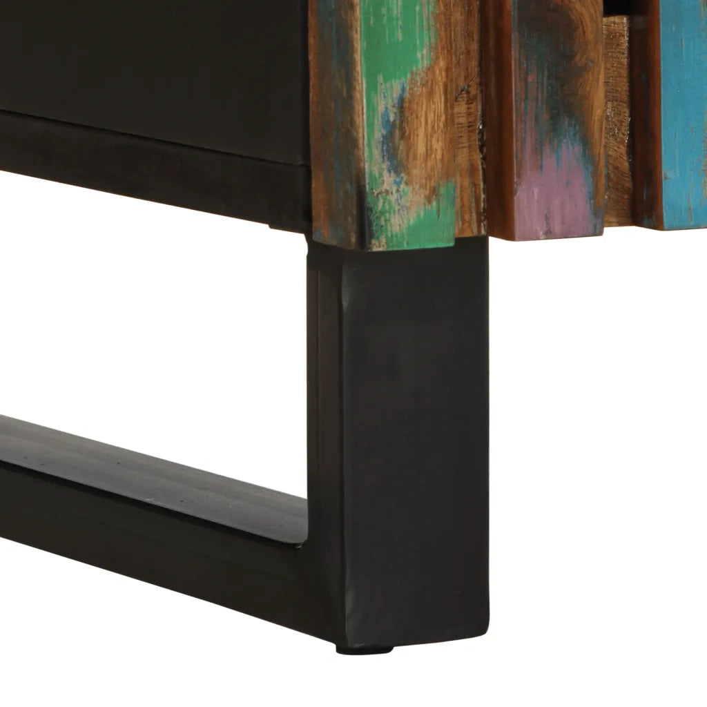 Credenza-Buffet-Armadio da cucina 40x34x110 cm in Legno Massello d'Acacia 408869