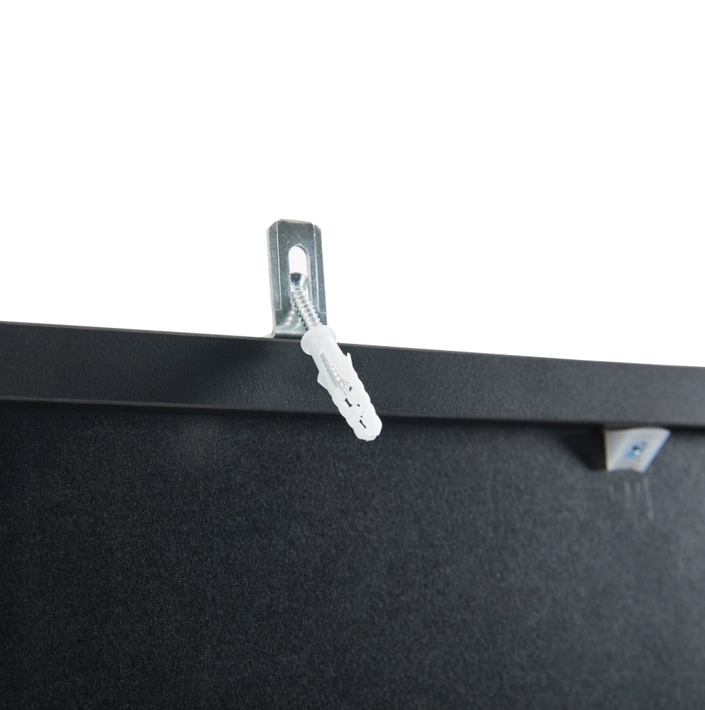 Vetrina alta con LED controllabile da app; 160x40x160 cm; in truciolare nero