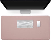 Sostegno per scrivania in imitazione di pelle - 60 x 30 cm - Per mouse, tastiera, laptop - Sostegno per scrivania in rosso vintage