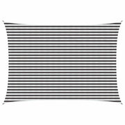 Telo Ombra-Vela Ombreggiante-Parasole a Vela Antracite e Bianco 3,5 x 4,5 m HDPE
