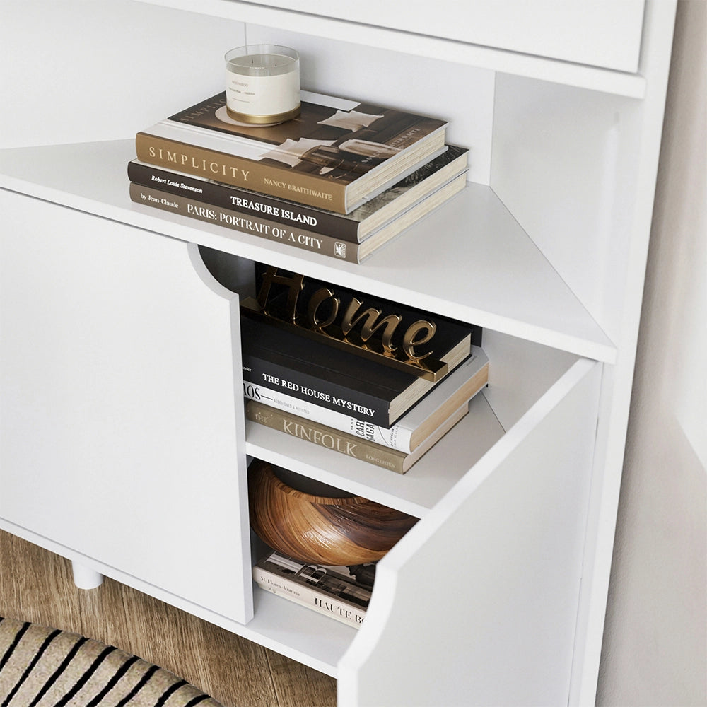 Vicco Credenza Bianco 79 x 96 cm con 4 scomparti