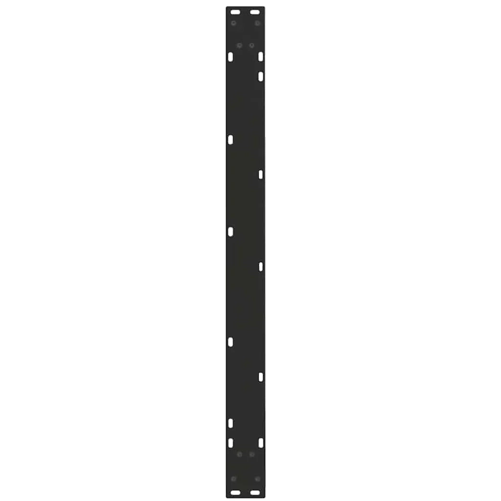 Set di 2 gambe regolabili per tavolo da pranzo dal design moderno 100 x 73 cm in acciaio nero 02_0056942