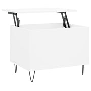Tavolino da salotto | Tavolino da caff¨¨ | Tavolino da Soggiorno Bianco 60x44,5x45 cm in Legno Multistrato