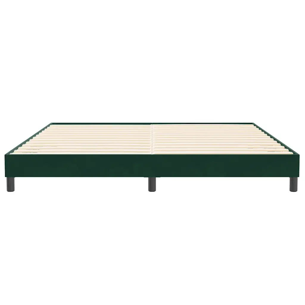 Giroletto senza Materasso Verde Scuro 200x210 cm in Velluto 4101376