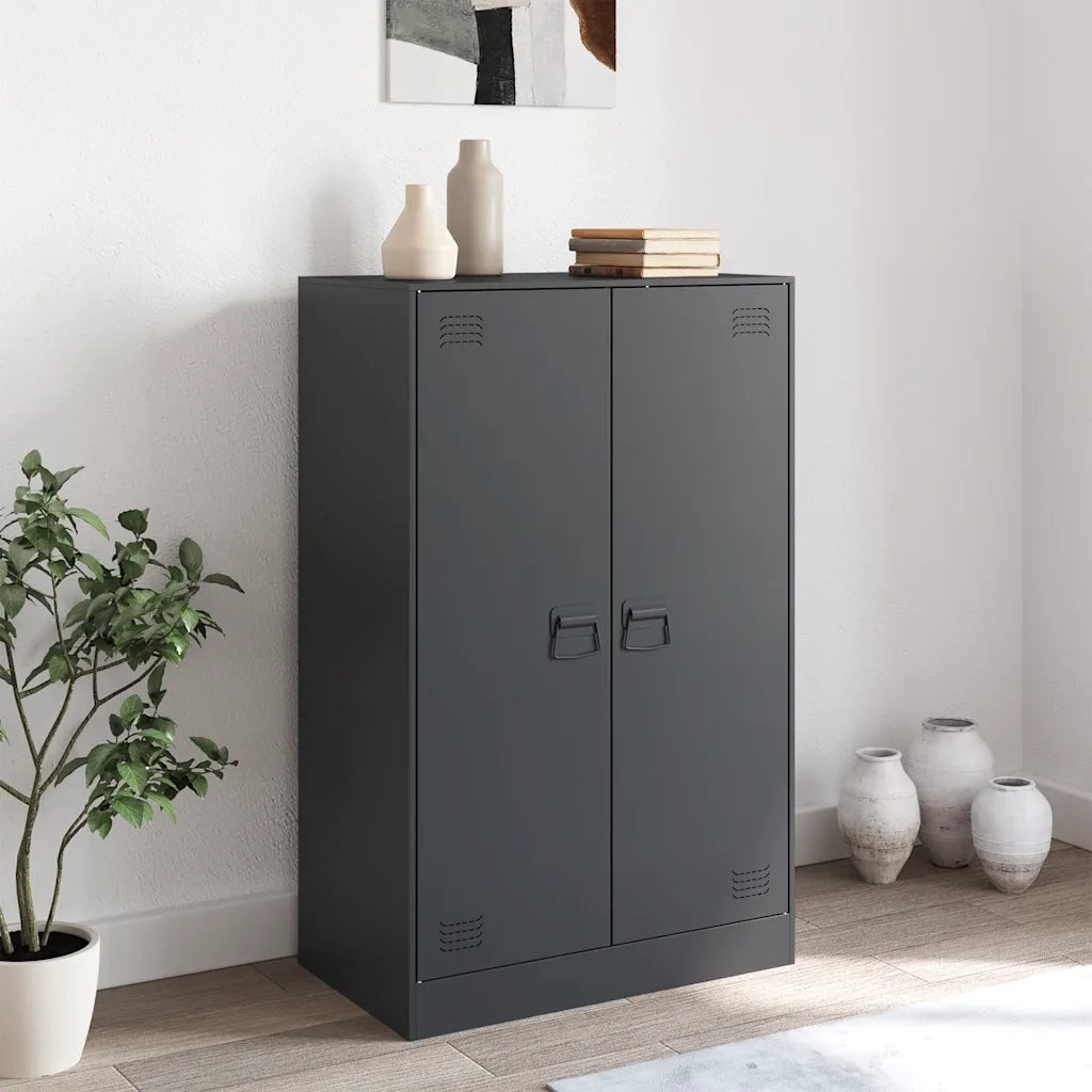 Credenza-Buffet-Armadio da cucina Antracite 67x39x107 cm in Acciaio 912364