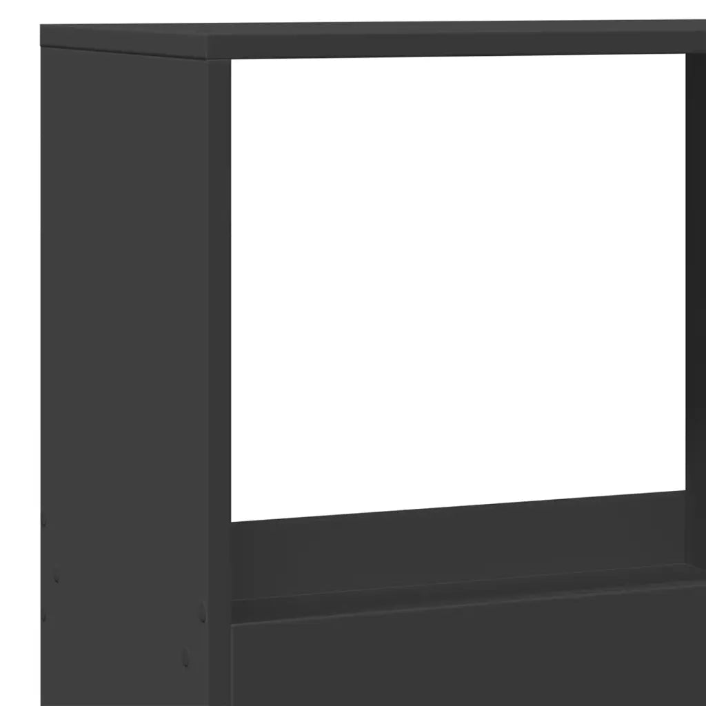 vidaXL Divisorio Nero 100x33x175 cm in Truciolato