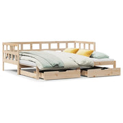 Divano letto | Sof¨¤ letto | Letto singolo Estraibile con Cassetti senza Materasso 80x200 cm