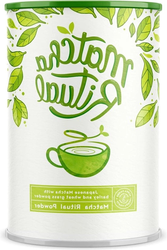 Matcha rituale di alta qualità giapponese - latte di matcha con latte di cocco - avena e graminacea di grano - 210 g di polvere