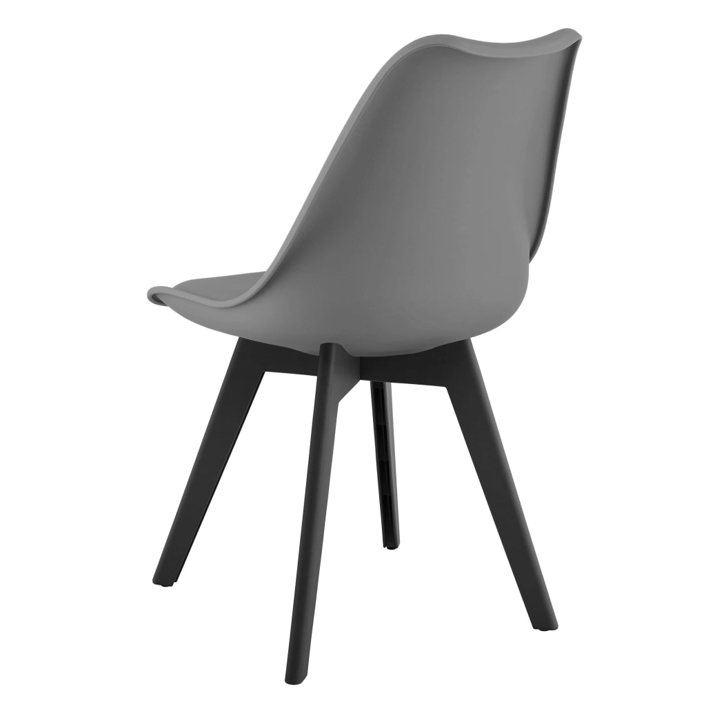 Sedia VALORA RIXK - Ergonomica Grafite con Gambe Nere x 3