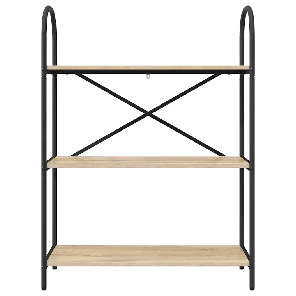 Libreria-Scaffale per Libri-Mobile di Stoccaggio Rovere Sonoma 80 x 30 x 109 cm Legno multistrato 529790
