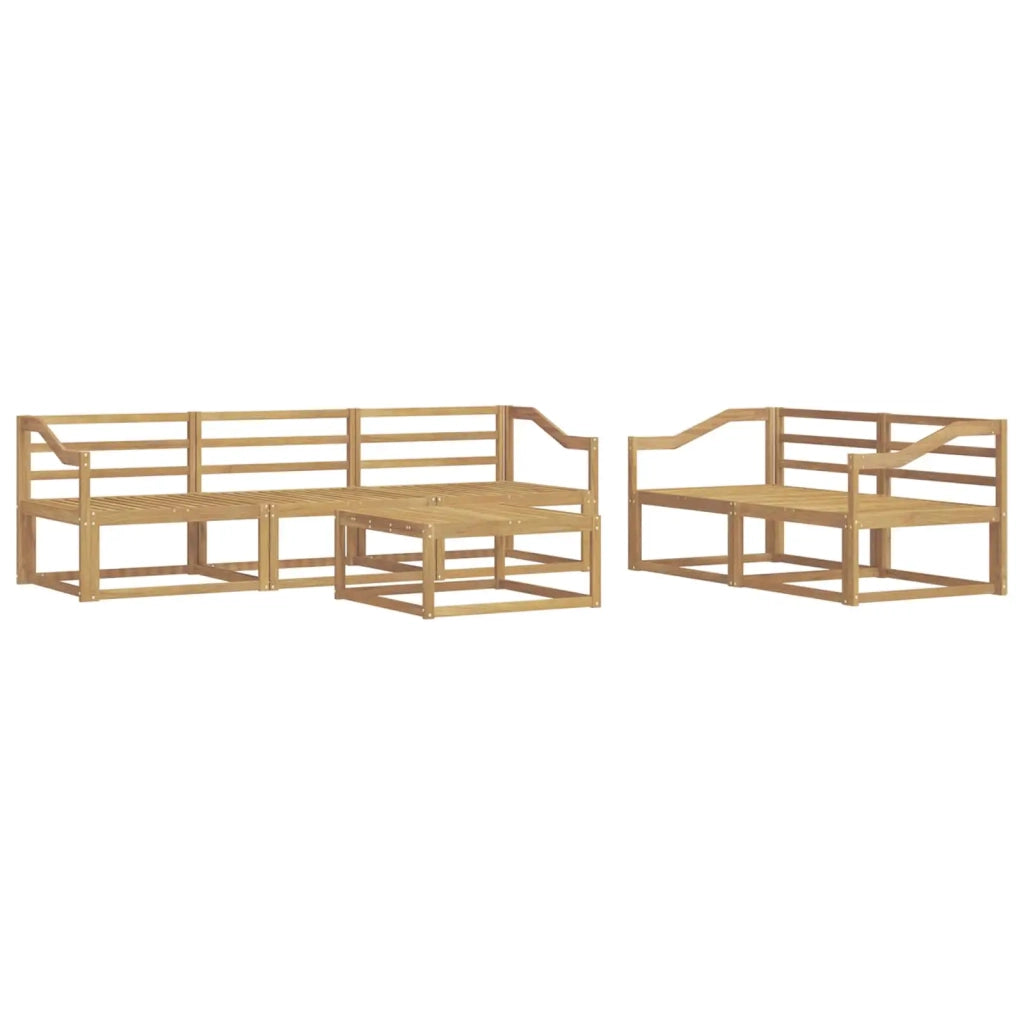 Set di divani da esterno 6 pcs Bianco 3386073