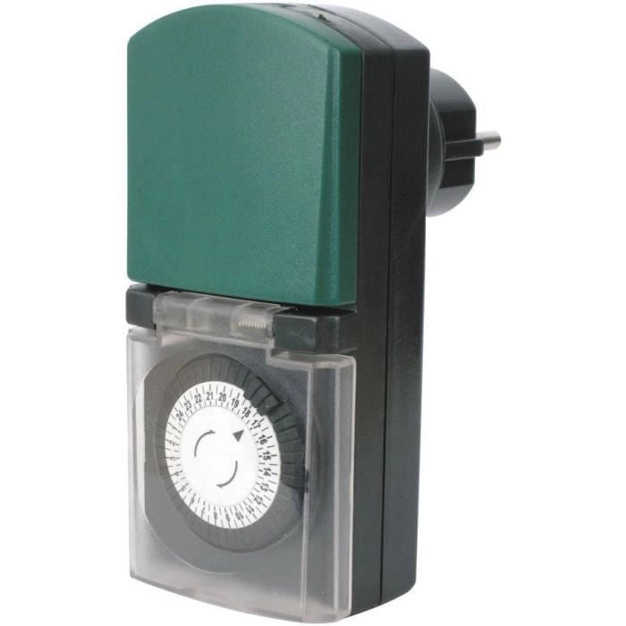 Mini programmatore meccanico da esterno IP44 - GAO - 3680 W - Bianco
