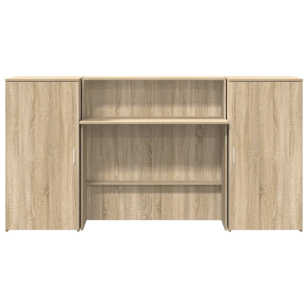 Banco Reception Rovere Sonoma 200x50x103,5 cm Legno Multistrato 3324216