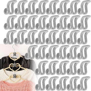 40 pezzi di mini grappoli antiscivolo in grigio per capi d'abbigliamento, spazio risparmiato per armadi.