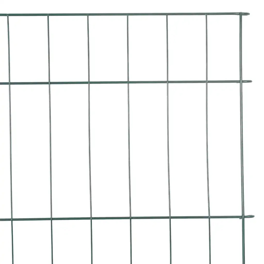 Set di Recinzione per Stagno 8 pz Verde 50 x 80 cm Acciaio