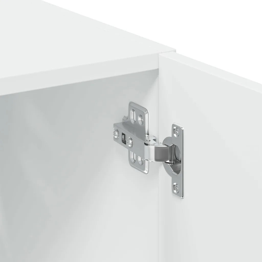 Credenza Bianca 80x42,5x249 cm in Legno Multistrato 3281357
