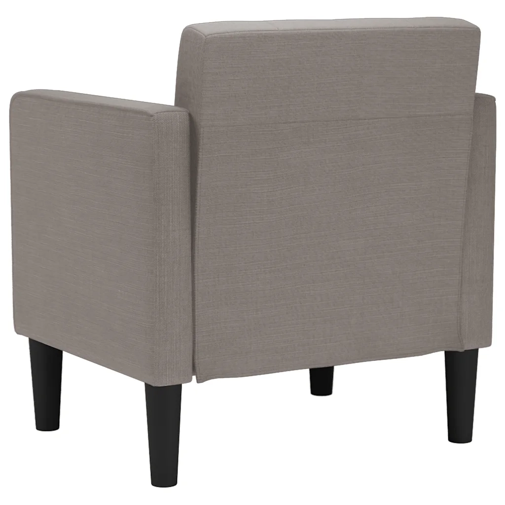 vidaXL Divano Sedia con Braccioli Tortora 53 cm in Tessuto