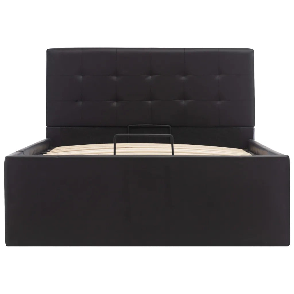 Giroletto con Contenitore Idraulico Nero Similpelle 90x200cm cod mxl 63299