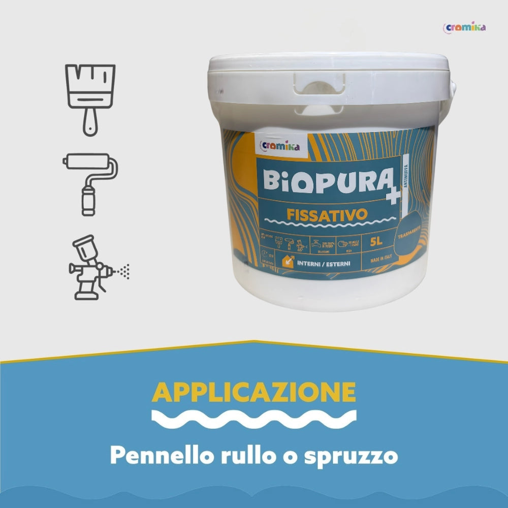 Fissativo antimuffa anticondensa alta concentrazione linea biopura cromika *** formato 5 lt, confezione 1
