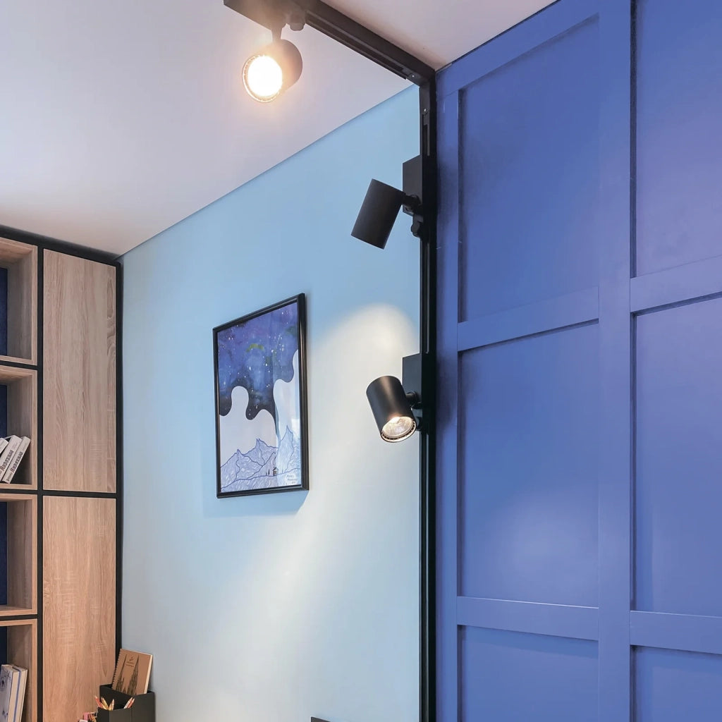 Maytoni Lampada da binario moderna Trinity Vuoro 1 luce LED integrato nero alluminio