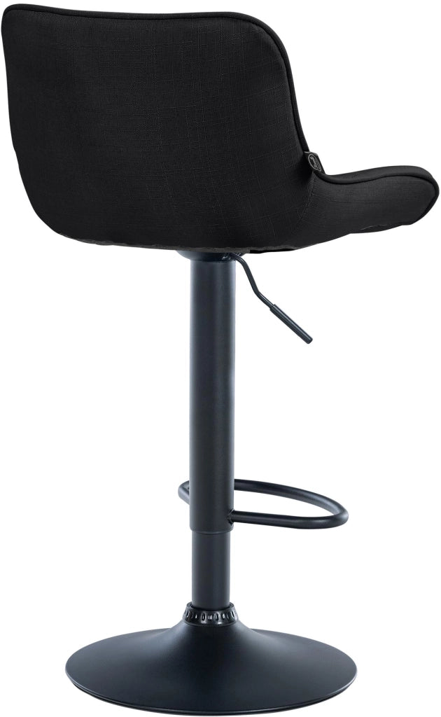 Barhocker Vonore Stoff schwarz