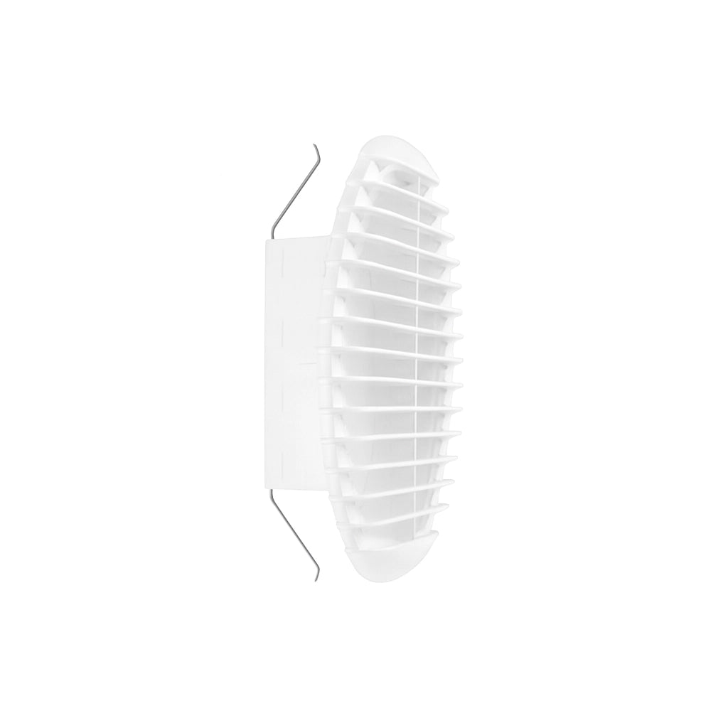 GRIGLIA TONDA IN MATERIALE TERMOPLASTICO CON MOLLE RECLINABILI A 90  °- Bianca Imb. 160-200 - D. 220- VECAM- pezzi 1