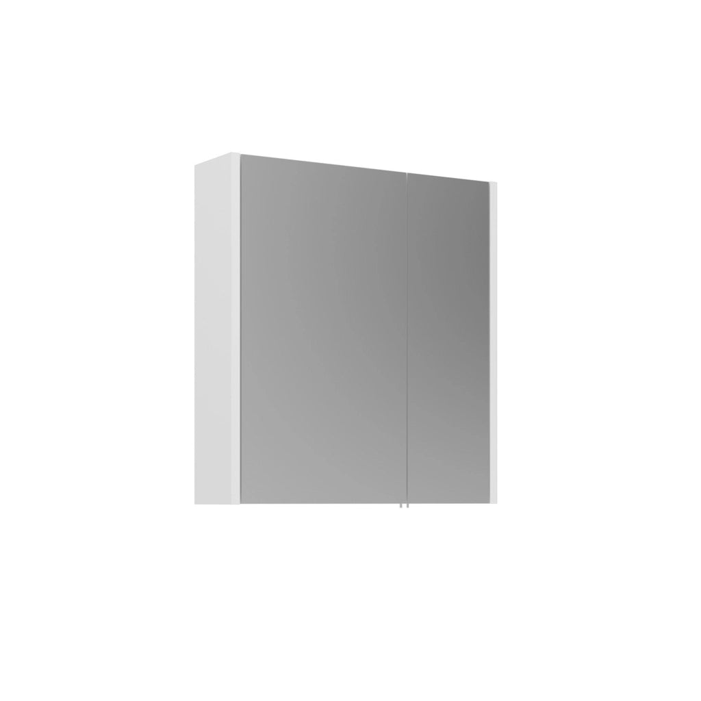 Mobile da bagno con specchio "Arno 60" - 60 x 16 x 66 cm - Bianco