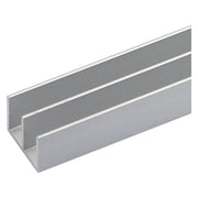 PROFILO PER FAI DA TE TIPO DOPPIA 'U' mm 20 x 18 x 1 - mt 2 col.argento- 10 pezzi  - UNIKO