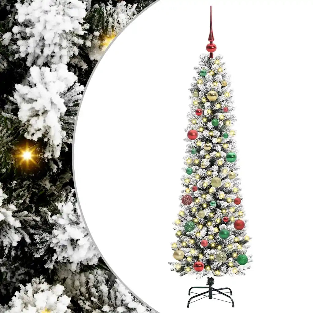 Albero di Natale | Decorazioni natalizie artificiale con 150 LED Bianco 150 cm
