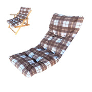 Marvin Cuscino Per Poltrona Sedia Sdraio Relax Giardino Esterno Tessuto In Legno Imbottito Reclinabile Pieghevol Marrone