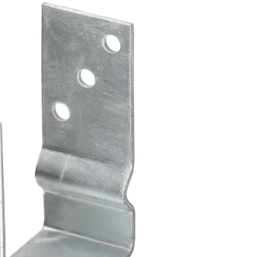 Ancoraggi per recinzione 12 pz argento 10x6x15 cm acciaio zincato 145337
