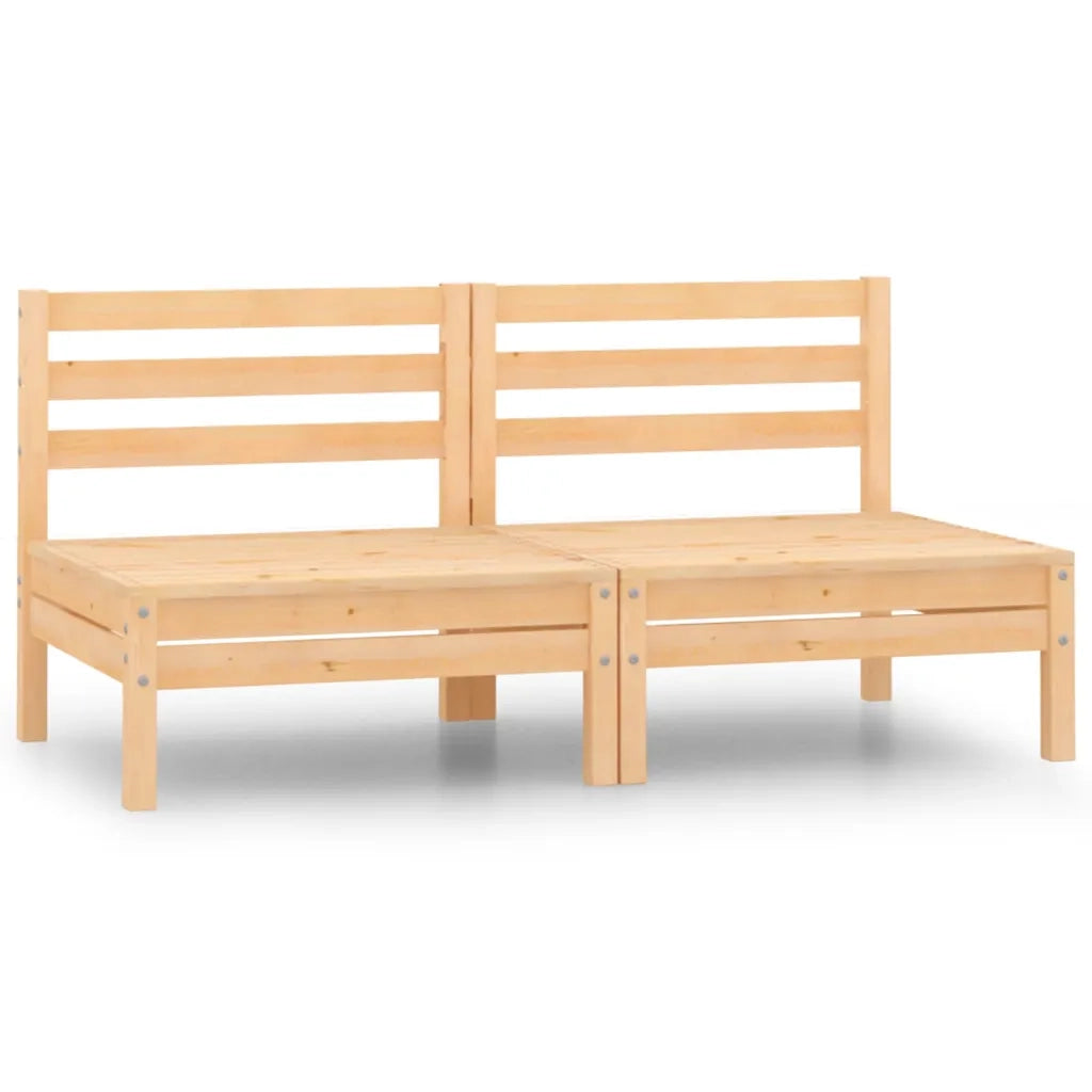 Divano da Giardino a 2 Posti in Legno Massello di Pino 3082372