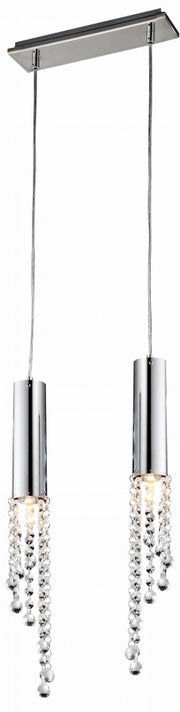 Lampada a sospensione Candellux Duero 2xGU10 cromata