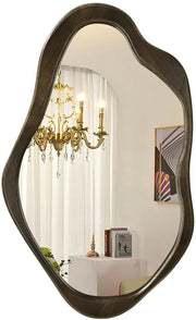 Specchio Decorativo Asimmetrico 50x70cm per Soggiorno Camera da Letto Hall Entrata Camino