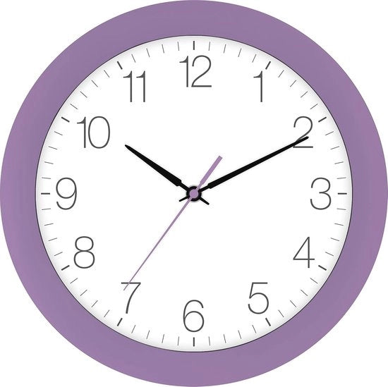 Orologio da Parete Senza Fili 30 cm - Cassetta in Plastica, Regolazione Automatica dell'Orario e delle Stagioni