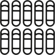 Set di cinture in silicone per bicicletta, 20 pz, cinture elastiche in gomma per bicicletta, supporti elastici per torce e illuminazione, manubri con cinture in silicone, idonei per torce e illuminazione per bicicletta, 7 x 2,4 cm