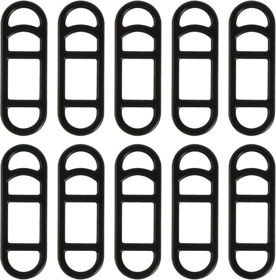 Set di cinture in silicone per bicicletta, 20 pz, cinture elastiche in gomma per bicicletta, supporti elastici per torce e illuminazione, manubri con cinture in silicone, idonei per torce e illuminazione per bicicletta, 7 x 2,4 cm