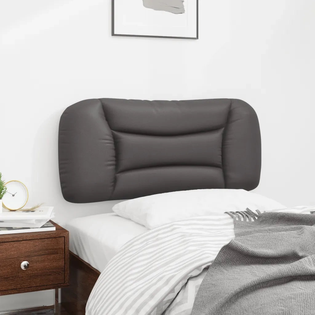 Cuscino Testiera Grigio 90 cm in Similpelle