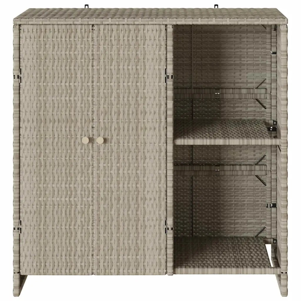 vidaXL Armadio con porta Grigio chiaro 100 x 36 x 102 cm Rattan