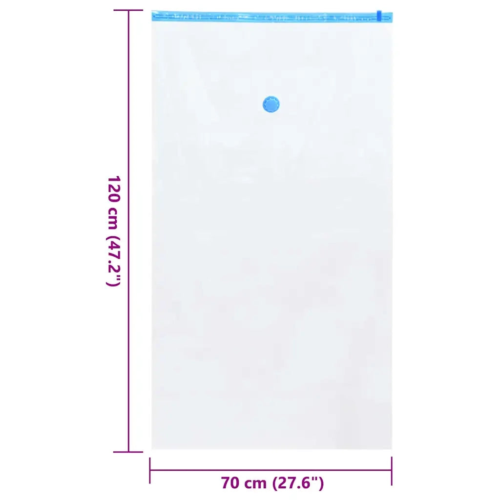 Sacchetti per Stoccaggio 5 pz Trasparente e Blu 120 x 70 cm CFW2204802