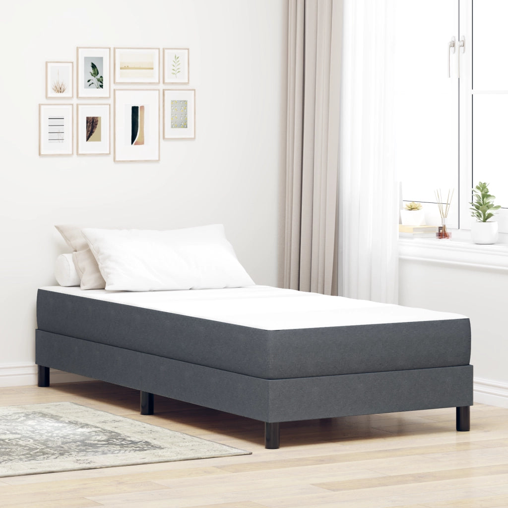 Materasso a Molle Pocket  Grigio Scuro Medio 90x190x20 cm Tessuto