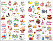 Stickers per cartelle di compleanno album di ricordo decorazioni da festa pieno di amore per adulti e bambini