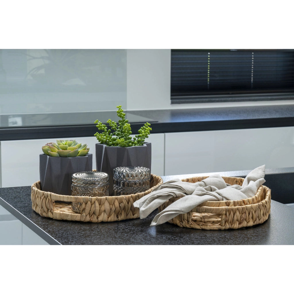 Set di 2 Vasi Decorativi Jars, Blu, Vetro, 9x9x8,5 cm