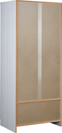 Armadio 2 Ante 77x182x52 cm Eucalipto