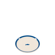 Zafferano Set 6 Piattini Stencil Collezione Lido Decorazione Pesci Azzurri Ceramica Artigianale Italiana per Servizio Tavola Elegante e Moderno